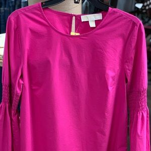 Micheal Kors bohemian fuchsia pink shirt